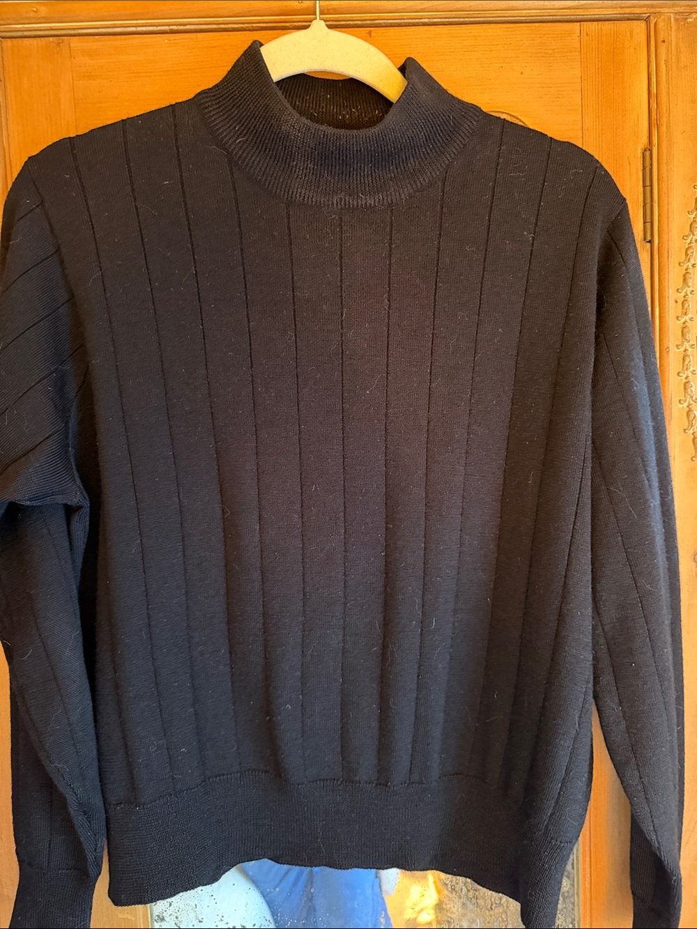 Jennifer Moore Women's Ribbed Turtleneck Sweater - Black